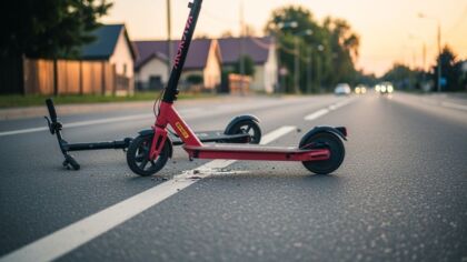 13-latka na hulajnodze zderzyła się z autem